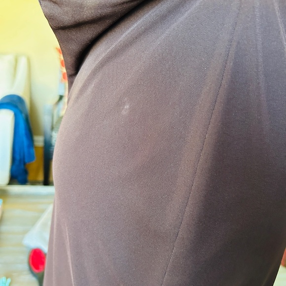 Vintage David Meister Chocolate Brown Cocktail Dress Size 2 - Picture 14 of 14